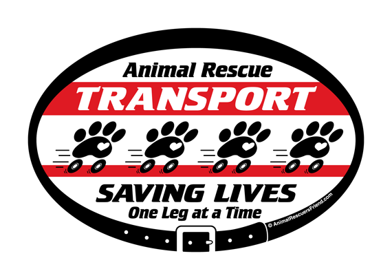 animal rescue transport saving lives one leg at a time decal